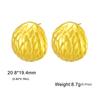 Celebrante de Internet Textura Irregular Pendientes Populares Diseño Nicho en forma de C Pendientes de Acero Titanio para Mujer en stock Venta al por mayor