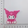 Nuevo Parche de Pegamento Suave de PVC de Kuromi DIY para Funda de Teléfono Móvil Pasador Taza de Agua Zapato Sombrero Joyería Pegatina para Refrigerador Flor de Zapato Accesorios
