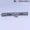 Porcas retangulares de aço inoxidável 304, porcas multi-furo, acessórios para perfil de alumínio, porcas não padronizadas M6, M4, M8