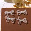 Moda Coreana Elegante Perla Cristal Perlas Abalorios Lazo Pendientes DIY Accesorios para el Cabello Bolsos Zapatos Dijes Accesorios