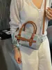 Bolsa Boston Feminina 2026 Novo Estilo Estilo Coreano Bolsa de Mão de Nicho Bolsa Jeans Estilosa Para Trabalho Deslocamento Bolsa de Ombro Único Transversal