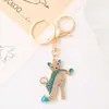 Llavero Popular de Zapato de Tacón Alto de Gato con Cristales Bling para Niñas, Llavero Colgante para Bolso Tachonado de Diamantes Regalo