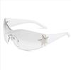Nuevas Gafas de Sol de Moda Transfronteriza de Estrella de Cinco Puntas de una Pieza para Hombres y Mujeres, Gafas de Sol de Alta Gama para Ciclismo y Viajes para Comercio Exterior en Stock