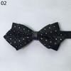 Moda Distintiva para Hombre Boda Novio Padrino Esquina Puntiaguda Piel PU Pajarita Cuadros Puntos Rayas Pajarita