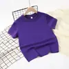Camiseta Infantil de Manga Corta 100% Algodón Puro, Cuello Redondo, Corte Holgado, Uniforme de Clase, Ropa para Actividades, Guardería, Unisex, Color Sólido, Peso Pesado, Verano