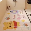 Tapete de Piso de Arame Cortado com Desenho para Banheiro, Tapete de Piso Antiderrapante para Banheiro, Tapete de Pé Antiderrapante Fofo para Banheiro