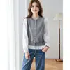 Top de Malha Fresco e Simples para o Início da Primavera para Mulheres 2026 Novo Slim Fit Suéter de Tricô Emagrecedor &2638