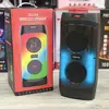 ZQS-4246 nova dupla 4 polegadas áudio Bluetooth sem fio ao ar livre dança quadrada alto-falante duplo subwoofer de alta potência