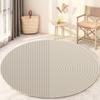 Alfombra Redonda para Sala de Estar Alfombra para Dormitorio Infantil Junto a la Cama Resistente a la Suciedad Alfombra para Cesta Colgante Tocador Silla de Computadora Alfombra de Piso Lujo Ligero Simple