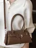 Bolsa Casual Feminina Nova Estilo Coreano Outono 2026, Bolsa de Ombro Simples na Moda para Trabalho e Deslocamento, Bolsa Transversal