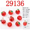 Brinquedo de Comida Maçã Colorida Realista Tridimensional Pingente de Fruta Brincos Doces Fofos Feitos à Mão Pulseira Acessórios DIY