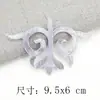 Pegatinas de Tela Bordada con Patrón Dorado y Plateado, Vestidos Antiguos, Nubes Propicias, Óperas, Varios Estilos de Piezas Bordadas, Pegatinas Decorativas de Parche, Accesorios DIY, Flores Calientes