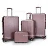 Malas de Senha de Grande Capacidade ABS Conjunto de 4 Peças Maleta de Rodinhas com Estojo de Maquiagem Zíper Roda Universal Fabricante de Malas