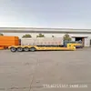 Fabricante Hecho a Medida 13.4m Eje Gancho Alto-Bajo Elevación Semirremolque 4 Ejes Maquinaria Equipo Plataforma Baja Vehículo de Transporte