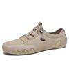 Zapatos de Cuero Genuino de Primera Capa para Hombre de Estilo Popular Transfronterizo, Zapatos Casuales de Caña Baja, Zapatos Martin, Zapatos de Pulpo para Hombre Talla Grande