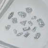 Accesorios para Uñas Diamante Suelto Glaciar Blanco Brillante Base Chapada Color Fuego Caramelo de Roca Corazón Ángulo Recto Cuadrado Gordo Alta Transparencia Fondo Puntiagudo Circonita