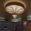 Lámpara de araña de cristal grande de lujo creativo para vestíbulo de hotel, salón de banquetes, lámpara personalizada, iluminación de villa, lujo ligero, lámpara de araña para sala de estar dúplex