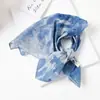 Lenço Xadrez com Bolinhas Vintage de Alta Qualidade Lenço Decorativo para Cabeça Lenço de Seda Novo Estilo Primavera e Verão