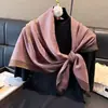 Chal con Estampado de Anacardo Bufanda de Seda de 100 cm Moda Europea y Americana Versátil Otoño Cuadrado Amigable con la Piel Bufanda Simple de Primavera para Mujer