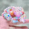 Nuevo Pulsera de Unicornio para Niños, Niñas Pequeñas, Lindos Dibujos Animados con Cuentas de Cristal, Joyería para la Mano, Pequeños Regalos