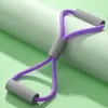 Puxador de 8 caracteres linda parte de trás equipamento de treino de ioga tubo elástico expansão do peito puxador cinto costas abertas femininas fitness corda de oito caracteres