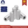 Parafuso de soquete hexagonal de cabeça chata por atacado 304 Aço inoxidável Flat End Tight din913 Stop Bolt Fastener