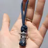 Cuerda de Paraguas de Siete Hilos Pirata Espartano Línea Azul Dura Llavero Colgante Hecho a Mano Estilo Vikingo Llavero