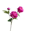 3 Cabezas de Flores Artificiales de Peonía de Alta Gama, Decoraciones para Sala de Estar, Ramos, Flores de Peonía Nuevas Estilo Chino, Flores Artificiales