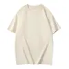 Camiseta Suelta Algodón Grueso 2025 Versión Europea Transfronteriza Tendencia de Moda t