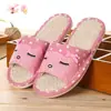 Nuevas pantuflas para padres e hijos para primavera y otoño, uso en interiores en casa, pantuflas de tela para el suelo para niños, pantuflas de lino específicamente para recibir invitados en casa