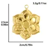 Acero Inoxidable 304 Moda Europea y Americana Flor Pétalo Colgante Hecho a Mano DIY Collar Pulsera Accesorios de Joyería Venta al por Mayor Transfronteriza
