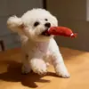 Menta Gatera Transfronteriza Peluche de Salchicha Simulado Autoentretenimiento Descompresión Resistente a Mordidas Gatito Peludo Oruga Juguete Mordedor para Gatos Pescado de Arpillera