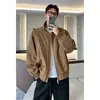 E-commerce Transfronteiriço Nova Jaqueta Casual Masculina Esportes ao Ar Livre Solta Tamanho Plus Gola Alta Jaqueta Roupa de Trabalho Masculina