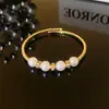 Pulsera Elegante de Circonita Super Flash Transfronteriza Pulsera de Perlas de Doble Capa de Alta Calidad para Mujer Pulsera de Perlas Envueltas de Múltiples Capas con Pedrería