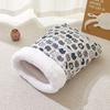 Saco de Dormir para Gato Ninho de Gato Inverno Quente Saco de Dormir para Gato Inverno Quente Gato de Estimação Fechado Segurança Todas as Estações Universal