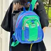 Mochila Infantil 2026 Verão Novo Estilo Cor Contrastante Casual Leve Mochila de Viagem Personalizada Bolsa Esportiva para Exterior