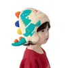 Nuevo Gorro Cálido de Lana para Niños y Niñas, Gorro a Prueba de Viento, Lindo Gorro de Dibujos Animados de Dinosaurio con Protección para las Orejas, Gorro Tejido para Bebé Niño