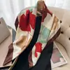 Lenço Quadrado Outono e Inverno 90X90 Xale Decorativo Novo Estilo Lenço Quadrado Elegante Lenço de Pescoço Pequeno Simples Profissional