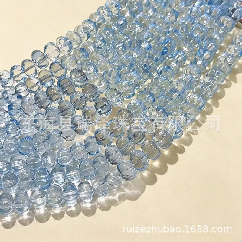 白水晶南瓜珠