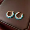 Brincos pingente geométricos cravejados de diamantes com pino de prata, únicos, requintados, modernos, de luxo leve, brincos de alta qualidade com design de nicho
