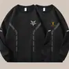 Moletom pesado de 300g com gola redonda, novo produto de outono, corte solto, espessado, gola alta, pulôver de manga longa, camisa básica casual e versátil
