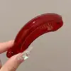 Para cabelos grossos, presilha banana, presilha garra elegante, presilha vertical, ferramenta para rabo de cavalo alto, estilo doce, presilha de cabelo grande, presilha torcida de bolinhas para mulheres