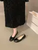 Sapatos baixos rasos estilo francês com laço para mulheres, nova moda de verão, mocassins planos retrô, brisa suave de noite