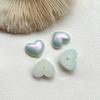 Artificial pérola shell cor mágica pêssego coração em forma de coração patch acessórios diy brincos artesanais hairpin caso do telefone atacado
