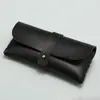 Estojo para óculos de unha única em estoque, em couro preto, bolsa para óculos portátil, caixa para armazenamento de óculos de sol, para impressão