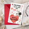 Compra directa transfronteriza de tarjetas de felicitación divertidas de Halloween para cementerio de fantasmas, tarjetas de regalo de invitación creativas y peculiares