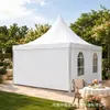 Tienda de Estilo Europeo con Techo Puntiagudo Hecha de Tela Recubierta de PVC, Impermeable y Resistente al Sol, Adecuada para Campamentos, Exposiciones, Turismo Cultural, Eventos de Mercado y Actividades
