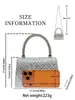 Bolso nuevo, elegante y deslumbrante para mujer, un bolso de noche chic con adornos de pedrería, un bolso tote versátil y un bolso de hombro único