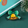 Broche de Acrílico de Natal Desenho Animado Mochila Roupas Acessórios Presente Pequeno Presente Boneca Laço