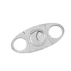 Tijeras Cortadoras de Puro de Acero Inoxidable Cortador de Puro Portátil Doble Filo Afilado Accesorios para Puros Cubanos Accesorios para Fumar para Hombres